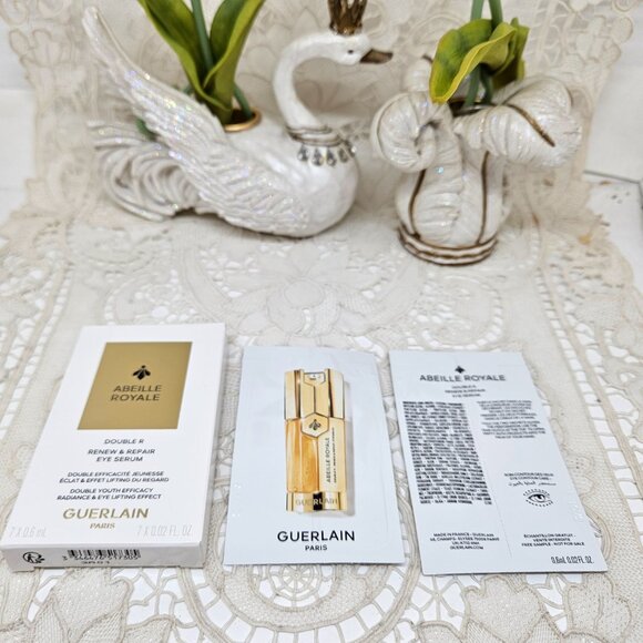 Guerlain ABEILLE ROYALE DOUBLE R RENEW & REPAIR EYE SERUM 0.6ml*7 Samples NIB - Picture 5 of 10